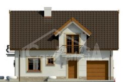 Proiect casa parter cu mansarda, 4 dormitoare